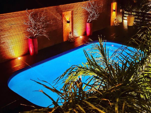 Vista da Piscina da Pousada Rosa Karioka na Praia do Rosa